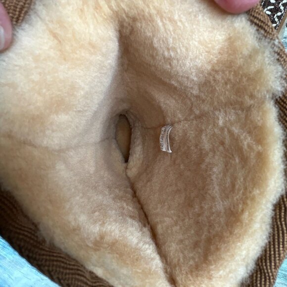 Emu Australia Knee High Boots Brown Sheepskin Wool Lined Pull On Lug Sole Size 6 - Picture 5 of 15